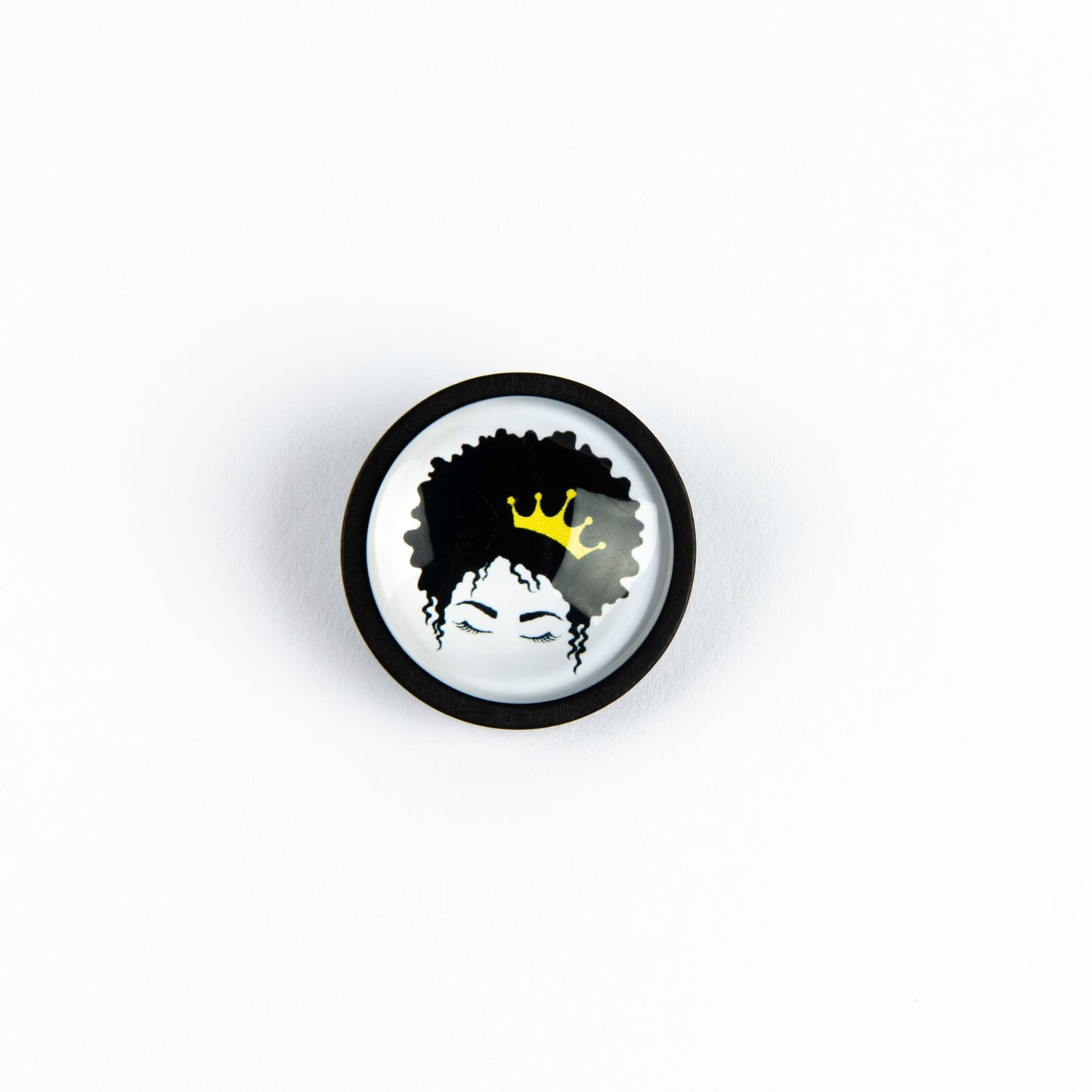 Natural Crown Wooden Pin