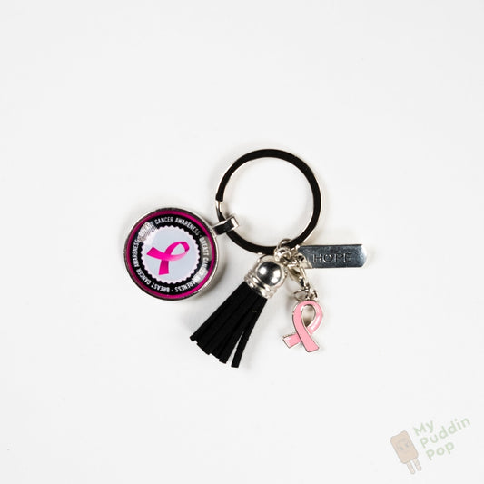Breast Cancer Awareness Black-Keychain