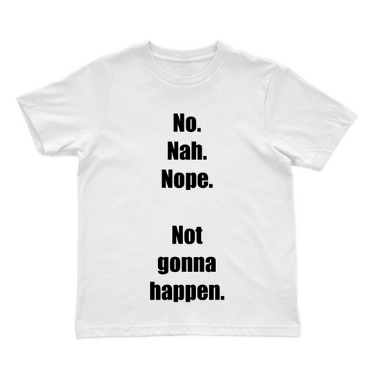No. Nah. Nope. (Black Lettering)